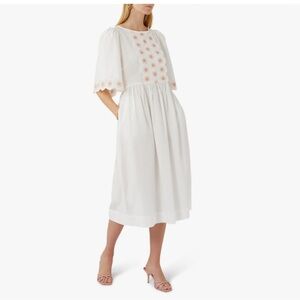 See by Chloe- EUC Broderie Anglaise Midi Dress. French Size 42/US Size 10